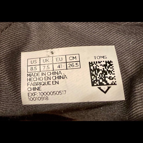 Toms Chukka Grey Hi-tops, Mens 8.5, NWOB - Picture 6 of 7